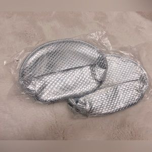 2 pack New Nordstrom cosmetic bags large capacity Makeup pouch